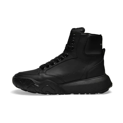 (W) Alexander McQueen Leather Sneaker 'Black'