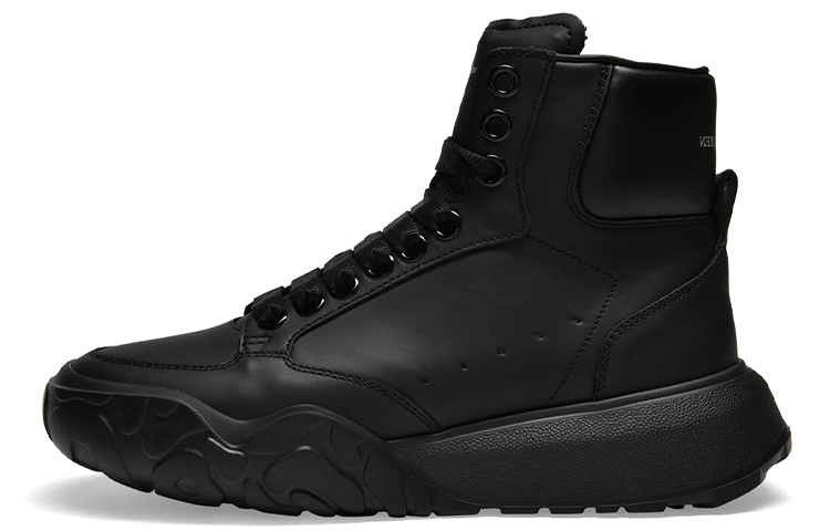 (Women) Alexander McQueen Leather Sneaker 'Black' 666380WIA9I1000