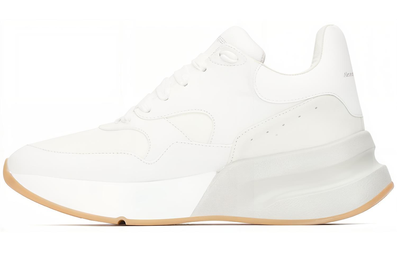 (Women) Alexander McQueen Leather Sneaker 'Cream White' 553787WHT979026