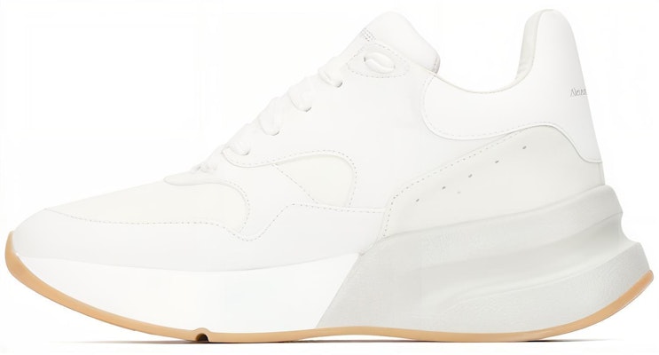 (W) 亚历山大·麦昆奶油白色皮革运动鞋 553787WHT979026 Buy (W) 亚历山大·麦昆奶油白色皮革运动鞋 553787WHT979026