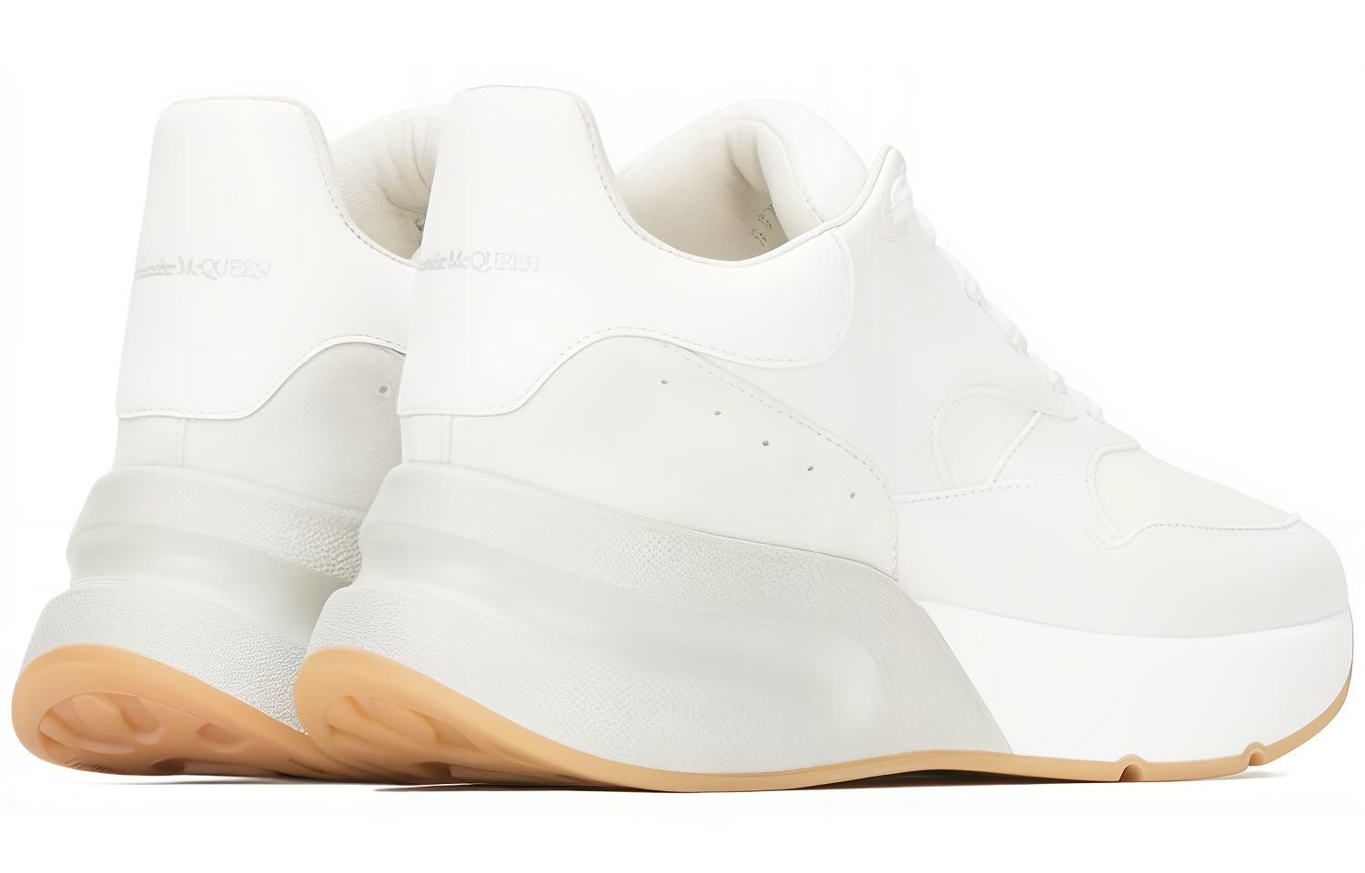 (W) Alexander McQueen Leather Sneaker 'Cream White' 圖 2