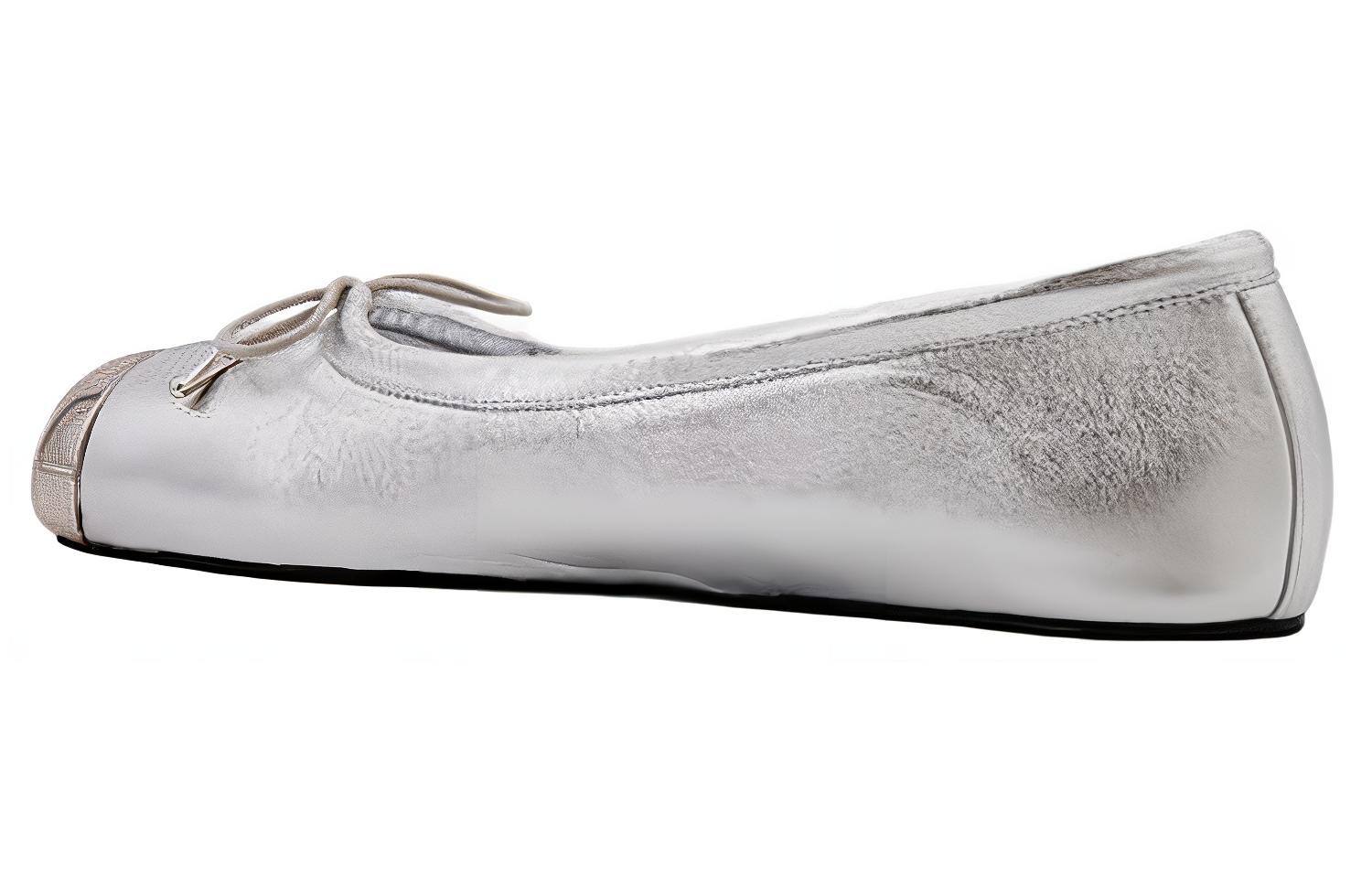 (W) Alexander McQueen Leather Sneaker 'Silver' 圖 4