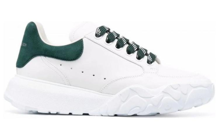 (W) Alexander McQueen Leather Sneaker 'White Green' 圖 2