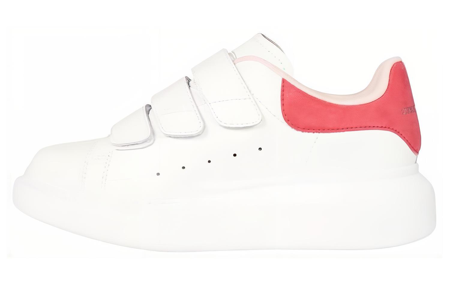 (W) Alexander McQueen Leather Sneakers 'White Pink'