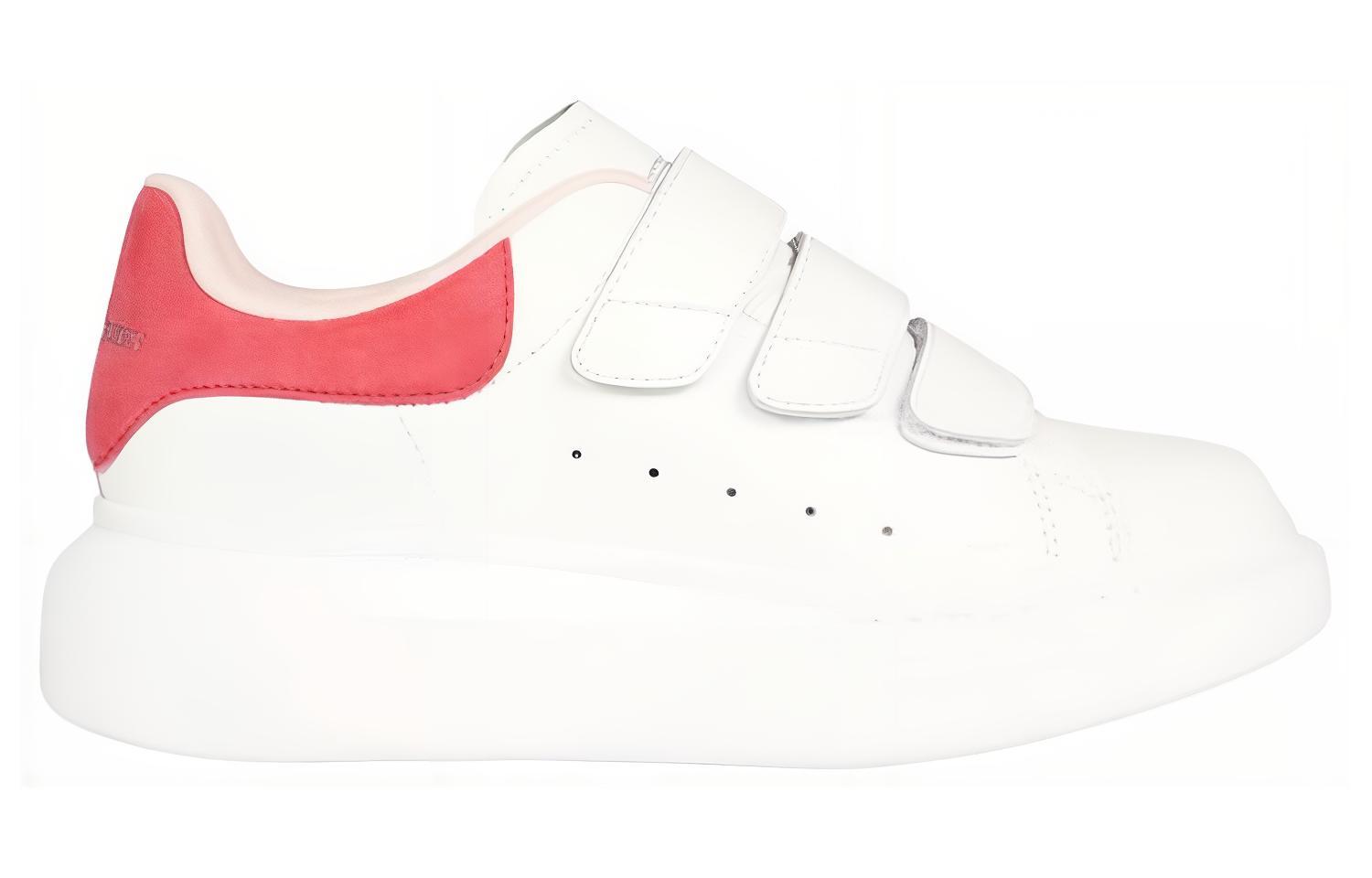 (W) Alexander McQueen Leather Sneakers 'White Pink' 圖 2