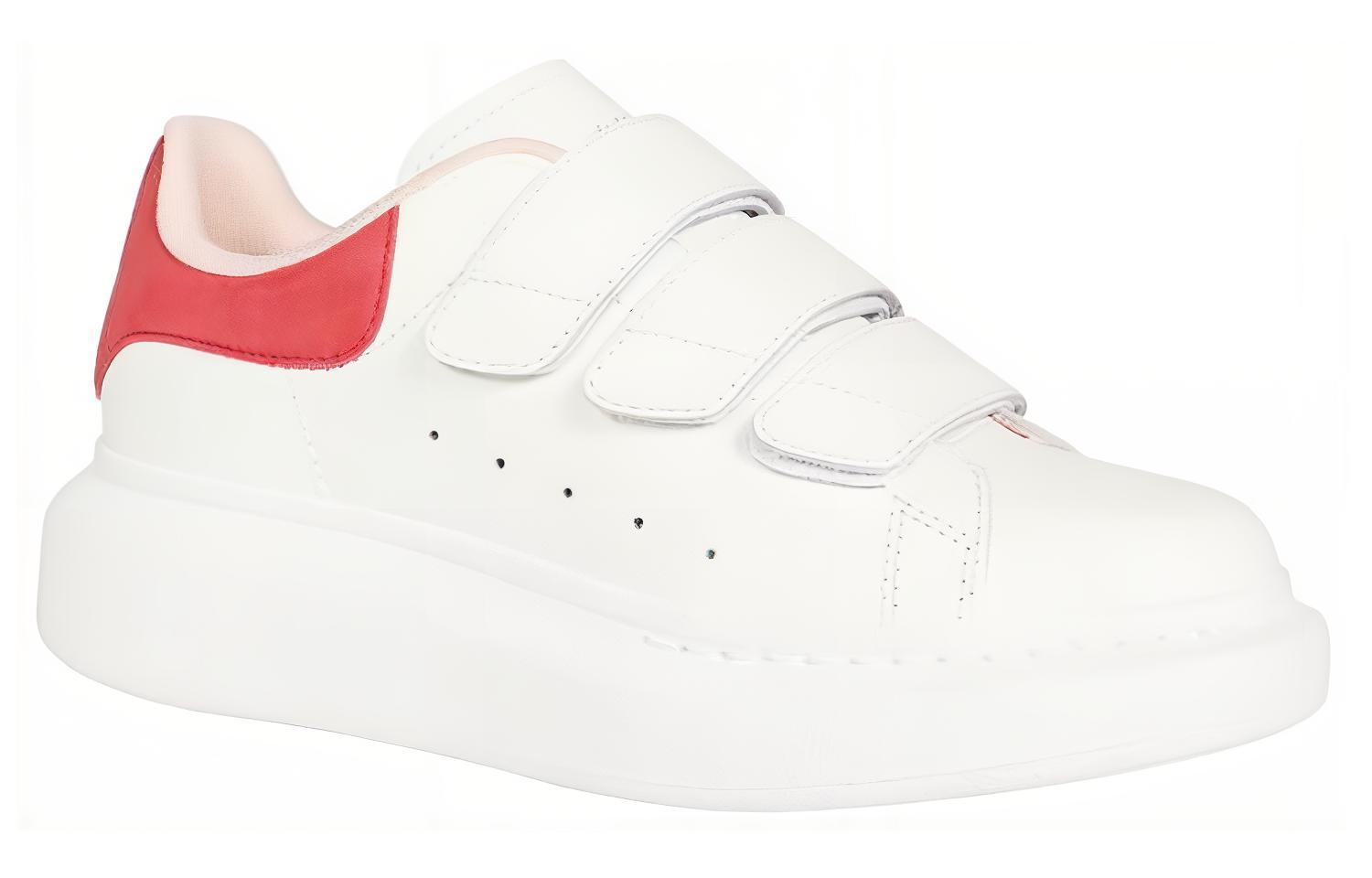 (W) Alexander McQueen Leather Sneakers 'White Pink' 圖 4