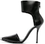Buy (W) Alexander McQueen Kulit Stiletto 10.5cm 'Hitam' 718859WHSWD108