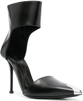 (W) Alexander McQueen Kulit Stiletto 10.5cm 'Hitam' 718859WHSWD108 Order (W) Alexander McQueen Kulit Stiletto 10.5cm 'Hitam' 718859WHSWD108