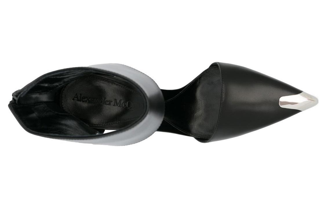 Lookbook (W) Alexander McQueen 皮革细高跟鞋 10.5厘米 '黑色' 718859WHSWD108