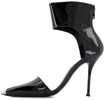 Buy (W) Alexander McQueen Stiletto de Cuero 'Negro Moda Punta Fina' 6826831YBA73800375