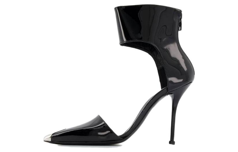 (Women) Alexander McQueen Leather Stiletto 'Black Fashion Pointed' 6826831YBA73800375