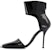(W) Alexander McQueen Kulit Stiletto 'Hitam Fesyen Tajam' 6826831YBA73800375