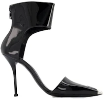 Order (W) Alexander McQueen Stiletto de Cuero 'Negro Moda Punta Fina' 6826831YBA73800375