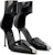 (W) Alexander McQueen Kulit Stiletto 'Hitam Fesyen Tajam' 6826831YBA73800375
