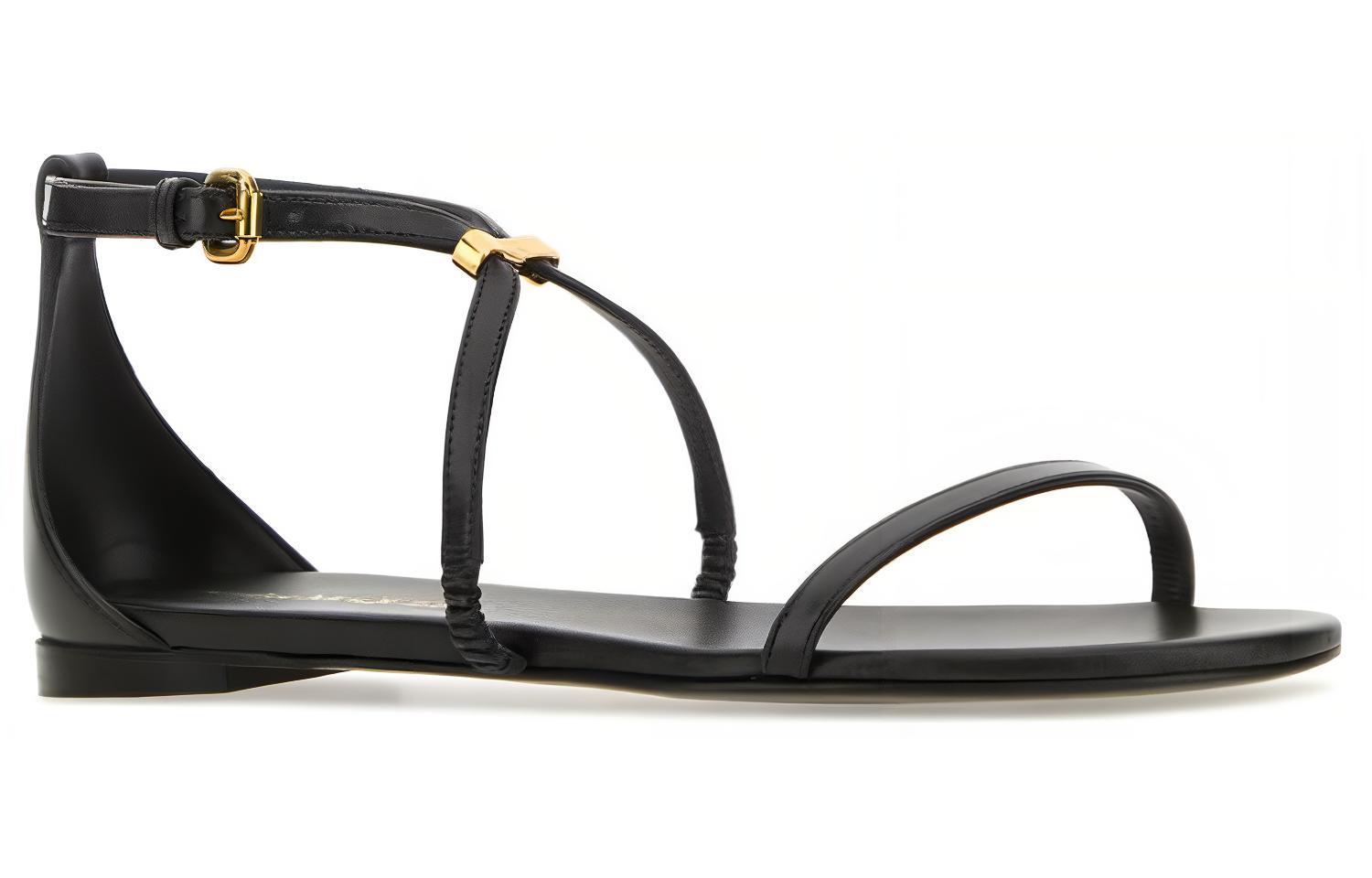 Lookbook (W) アレキサンダー・マックイーン レザー トループサンダル (黒) 787159WIEX91088