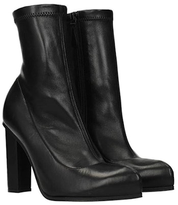 (W) Alexander McQueen Sepatu Boot Kulit Resleting 'Hitam' 641879WHSS11081 Order (W) Alexander McQueen Sepatu Boot Kulit Resleting 'Hitam' 641879WHSS11081