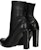 (W) Alexander McQueen But Kulit Berzip 'Hitam' 641879WHSS11081