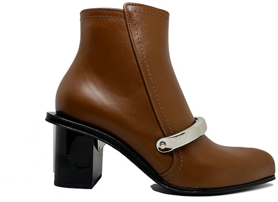 (Women) Alexander McQueen Leather Zip Booties 'Brown' 633482WHWQ82084 Order (Women) Alexander McQueen Leather Zip Booties 'Brown' 633482WHWQ82084