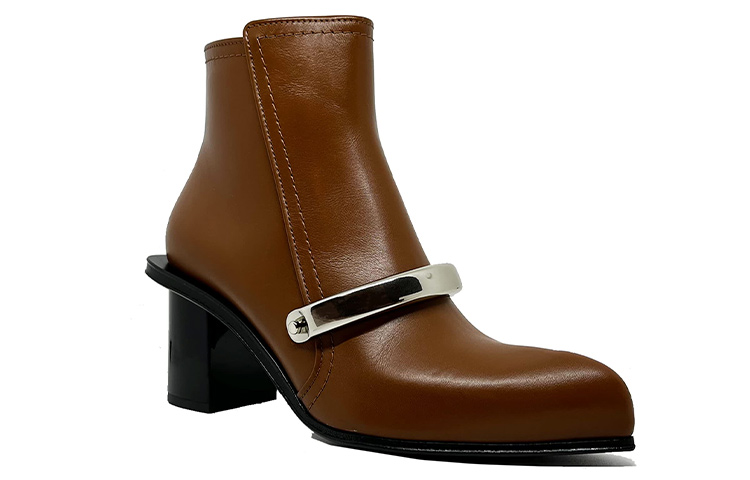 Lookbook (W) Alexander McQueen Bot Kulit Berkancing 'Coklat' 633482WHWQ82084