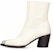 (W) Alexander McQueen But Zip Kulit Fesyen But Buku Lali 7cm 'Putih' 709986WHSWD9359