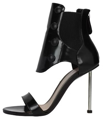 (Women) Alexander McQueen Leather Zip Fashion Sandals 'Black' 559913WHV711012 Buy (Women) Alexander McQueen Leather Zip Fashion Sandals 'Black' 559913WHV711012