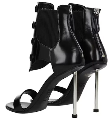 (W) Sandales en Cuir à Fermeture Éclair Alexander McQueen ''Noires'' 559913WHV711012 Lookbook (W) Sandales en Cuir à Fermeture Éclair Alexander McQueen ''Noires'' 559913WHV711012