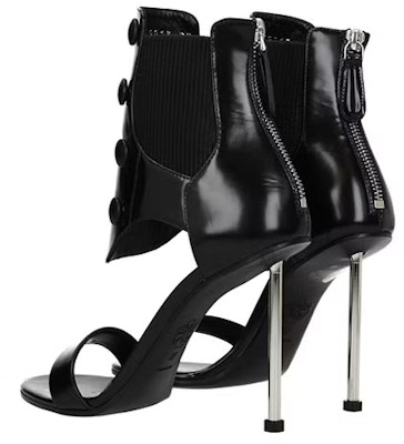 (Women) Alexander McQueen Leather Zip Fashion Sandals 'Black' 559913WHV711012 Lookbook (Women) Alexander McQueen Leather Zip Fashion Sandals 'Black' 559913WHV711012