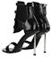 Lookbook (W) Alexander McQueen Sandal Fesyen Kulit Zip 'Hitam' 559913WHV711012