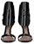 (W) Alexander McQueen Sandal Fesyen Kulit Zip 'Hitam' 559913WHV711012