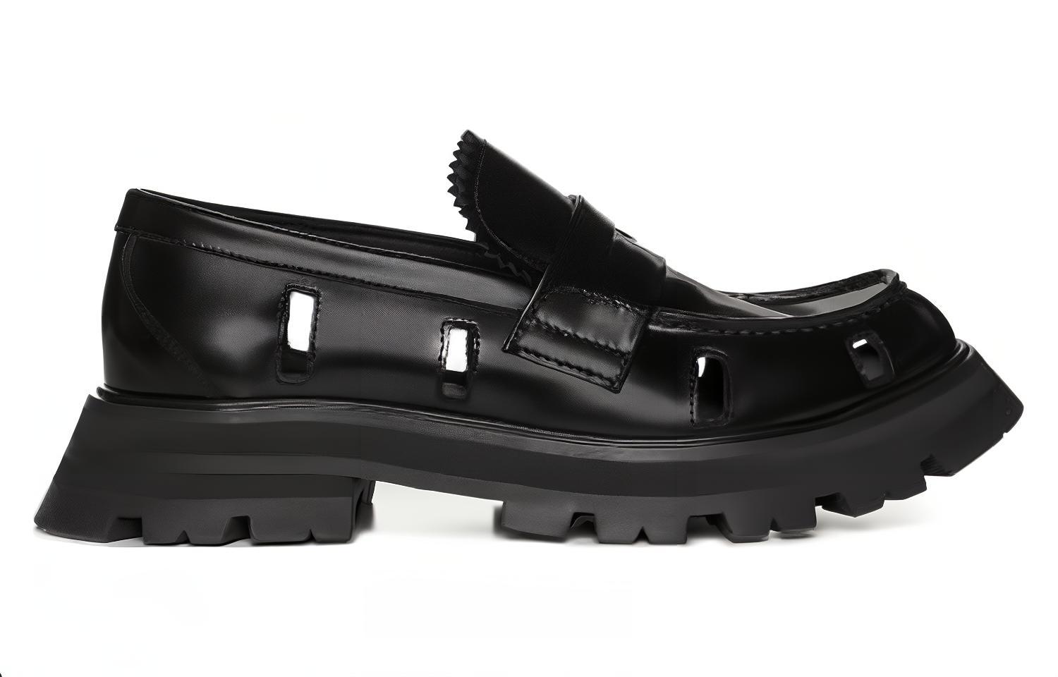 Order (W) Mocassin Alexander McQueen ''Noir'' 755646WIDU01000