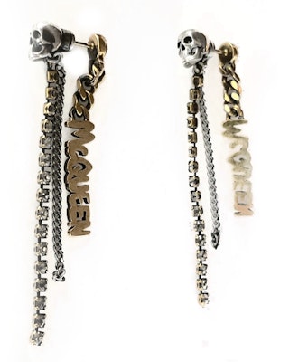 (W) 알렉산더 맥퀸 로고 디자인 귀걸이 골드 734766-J160T-7286 Order (W) 알렉산더 맥퀸 로고 디자인 귀걸이 골드 734766-J160T-7286