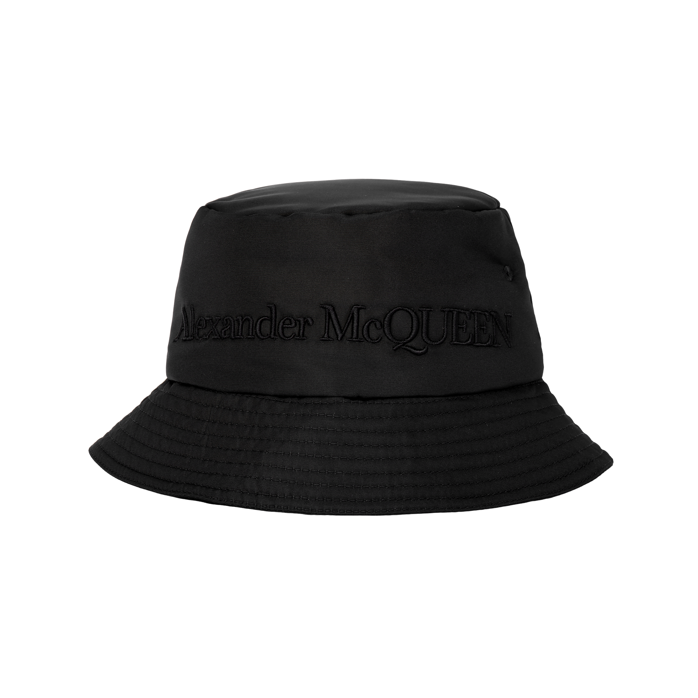 (Women) Alexander McQueen Logo Embroidered Polyester Bucket Hat Women. 7191343404Q1000