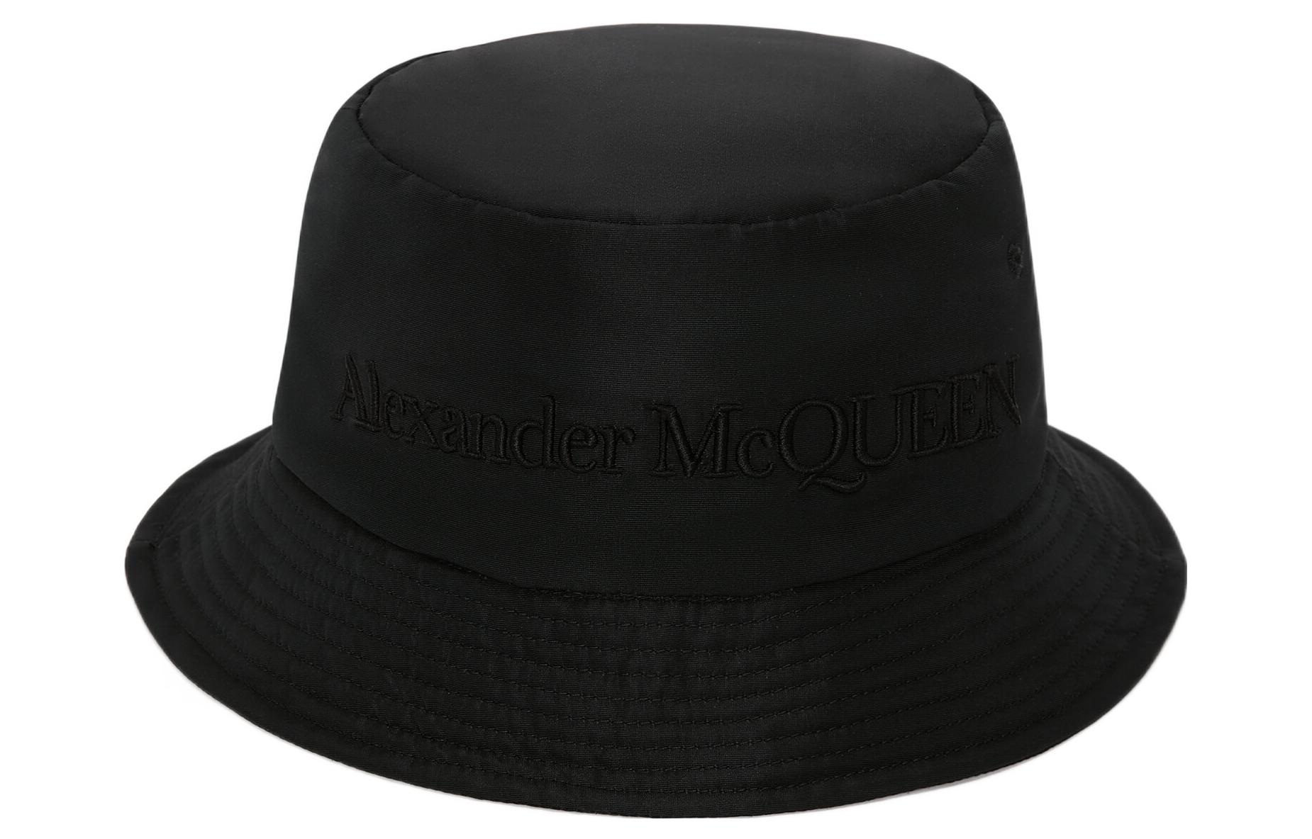 Order (W) 알렉산더 맥퀸 로고 자수 폴리에스터 버킷햇 여성용. 7191343404Q1000