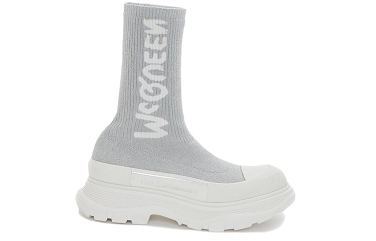 (W) Alexander McQueen Tread Slick Boot 'Grey White' 圖 2