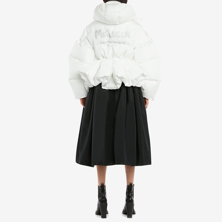 (Women) Alexander McQueen Logo Puffer Hooded Down Jacket. 672915-QZAD1-9000 圖 4