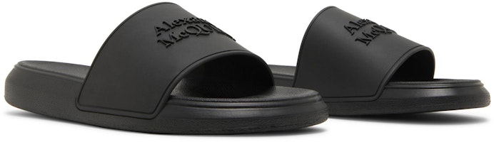 (W) 알렉산더 맥퀸 로고 슬라이드 (블랙) 666983W4QS01000 Cheap (W) 알렉산더 맥퀸 로고 슬라이드 (블랙) 666983W4QS01000