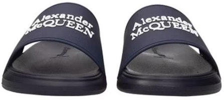 (W) 亚历山大·麦昆 Logo 拖鞋 '海军蓝' 666983W4RF04085 Purchase (W) 亚历山大·麦昆 Logo 拖鞋 '海军蓝' 666983W4RF04085
