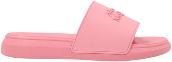(Women) Alexander McQueen Logo Slides 'Pastel Pink' 666983-W4QS0-5483 (Women) Alexander McQueen Logo Slides 'Pastel Pink' 666983-W4QS0-5483