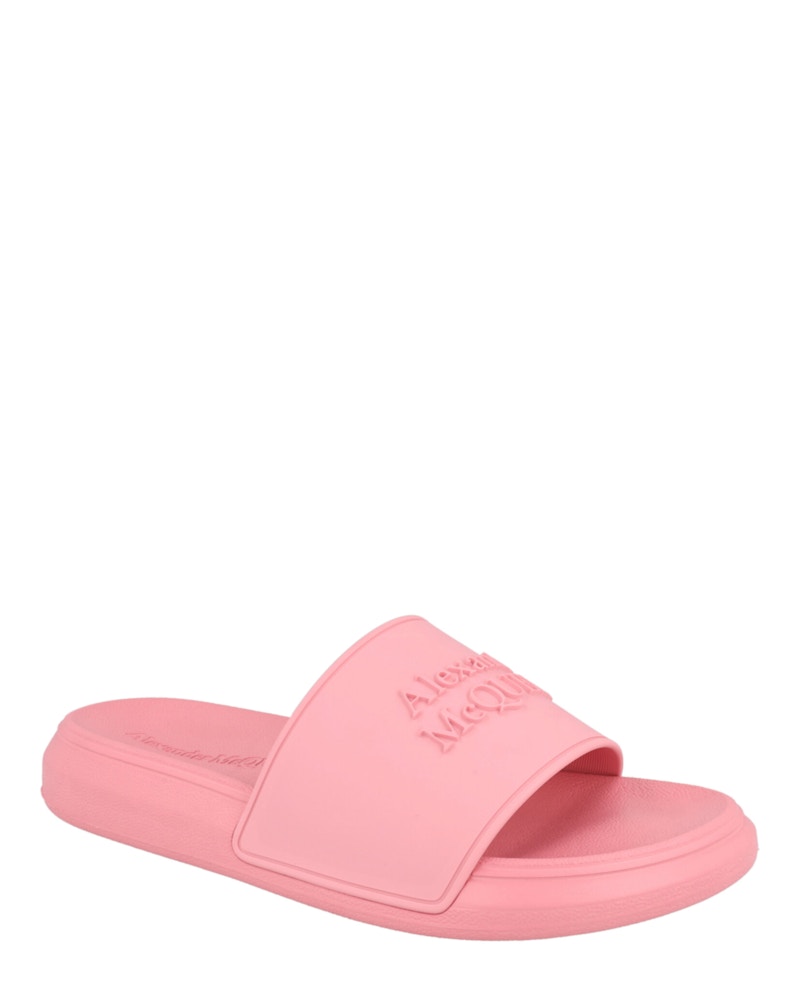 Order (W) Alexander McQueen Logo Slides 'Pastel Pink' Wanita 666983-W4QS0-5483