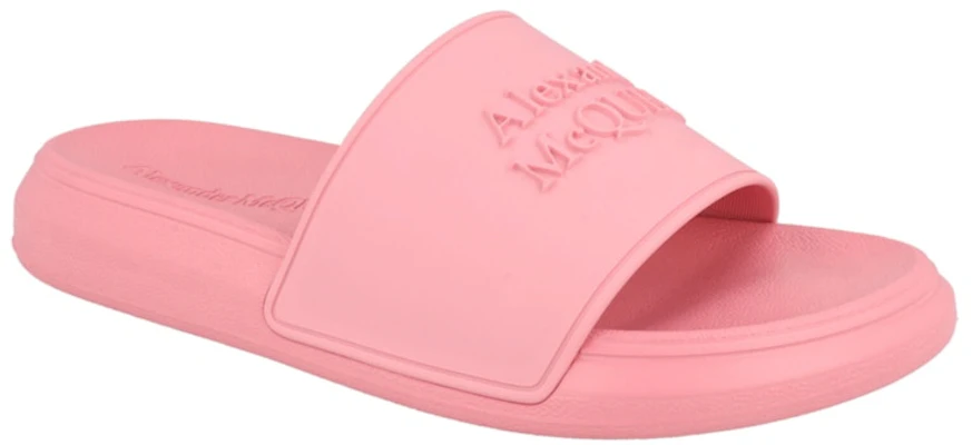 (W) Alexander McQueen Logo Slides 'Pastel Pink' Wanita 666983-W4QS0-5483 Order (W) Alexander McQueen Logo Slides 'Pastel Pink' Wanita 666983-W4QS0-5483