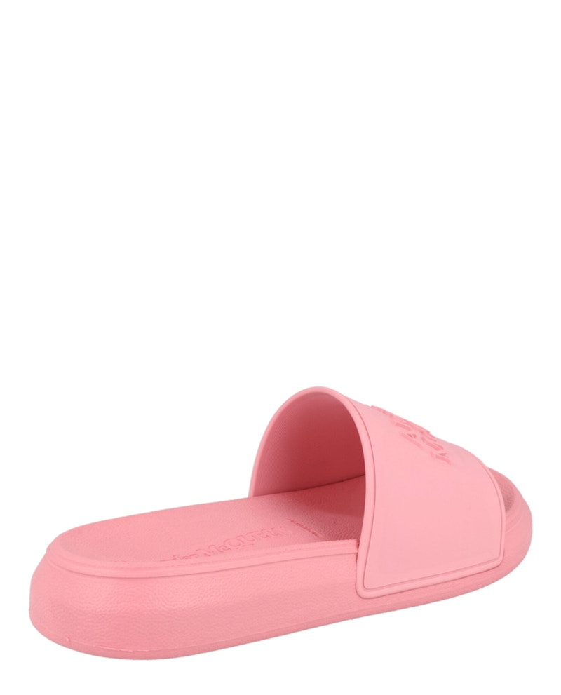 Lookbook (W) Alexander McQueen Logo Slides 'Pastel Pink' Wanita 666983-W4QS0-5483