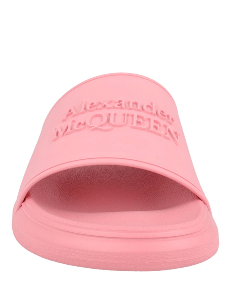 Shop (W) Alexander McQueen Logo Slides 'Pastel Pink' Wanita 666983-W4QS0-5483