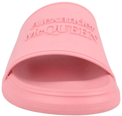 (W) Alexander McQueen Logo Slides 'Pastel Pink' Wanita 666983-W4QS0-5483 Shop (W) Alexander McQueen Logo Slides 'Pastel Pink' Wanita 666983-W4QS0-5483