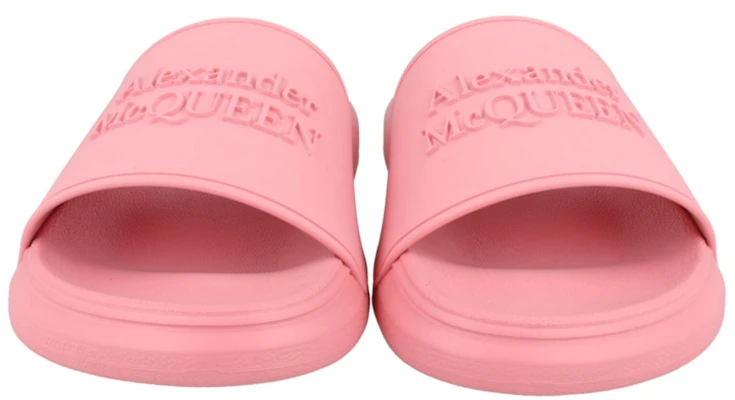 (W) Alexander McQueen Logo Slides 'Pastel Pink' Wanita 666983-W4QS0-5483 Purchase (W) Alexander McQueen Logo Slides 'Pastel Pink' Wanita 666983-W4QS0-5483
