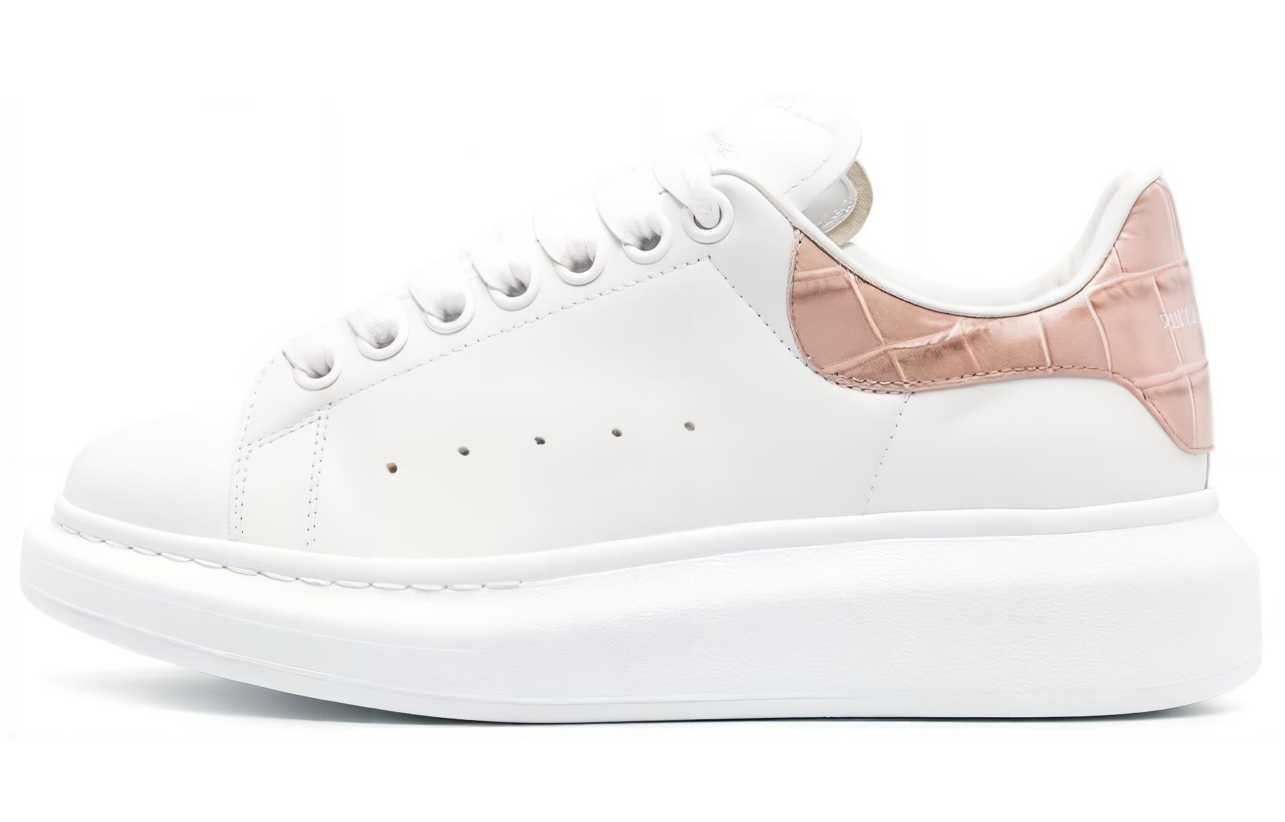 (Women) Alexander McQueen Low 'White Pink' 718233WIEE69385