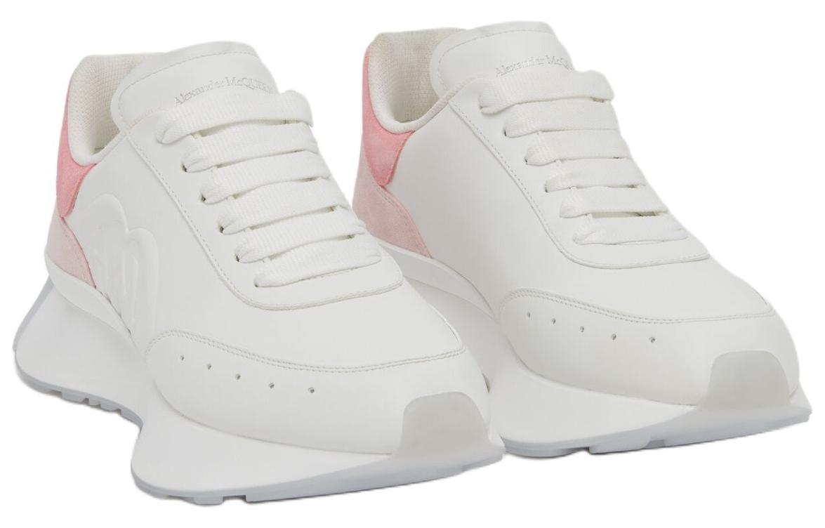 Lookbook 亞歷山大·麥昆 皮革 舒適百搭 低幫 生活休閒鞋 女款 白粉色