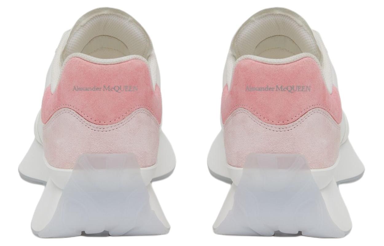 Shop 亞歷山大·麥昆 皮革 舒適百搭 低幫 生活休閒鞋 女款 白粉色
