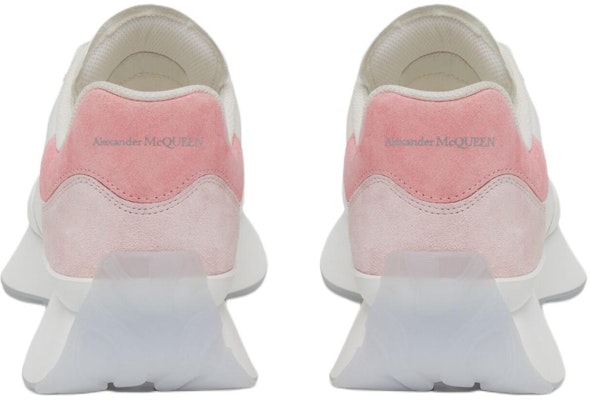 亞歷山大·麥昆 皮革 舒適百搭 低幫 生活休閒鞋 女款 白粉色 Shop 亞歷山大·麥昆 皮革 舒適百搭 低幫 生活休閒鞋 女款 白粉色