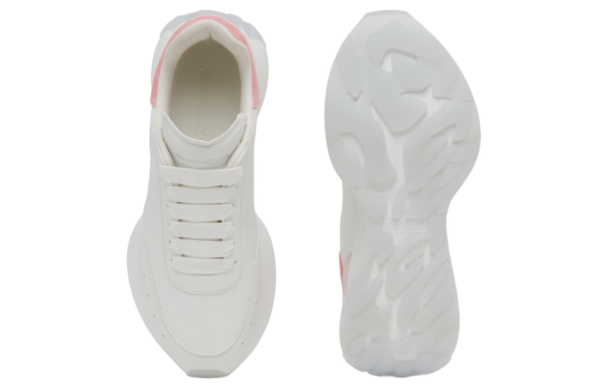 Purchase 亞歷山大·麥昆 皮革 舒適百搭 低幫 生活休閒鞋 女款 白粉色