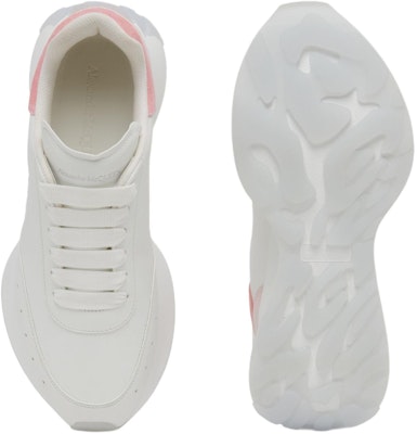 亞歷山大·麥昆 皮革 舒適百搭 低幫 生活休閒鞋 女款 白粉色 Purchase 亞歷山大·麥昆 皮革 舒適百搭 低幫 生活休閒鞋 女款 白粉色